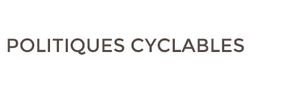 Politiques Cyclables