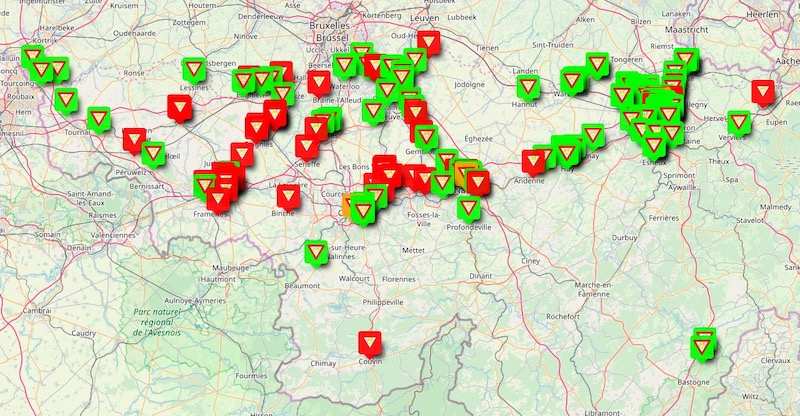 2019 Carte B22/B23 Wallonie