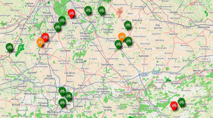 2019 Carte observatoire routes wallonne