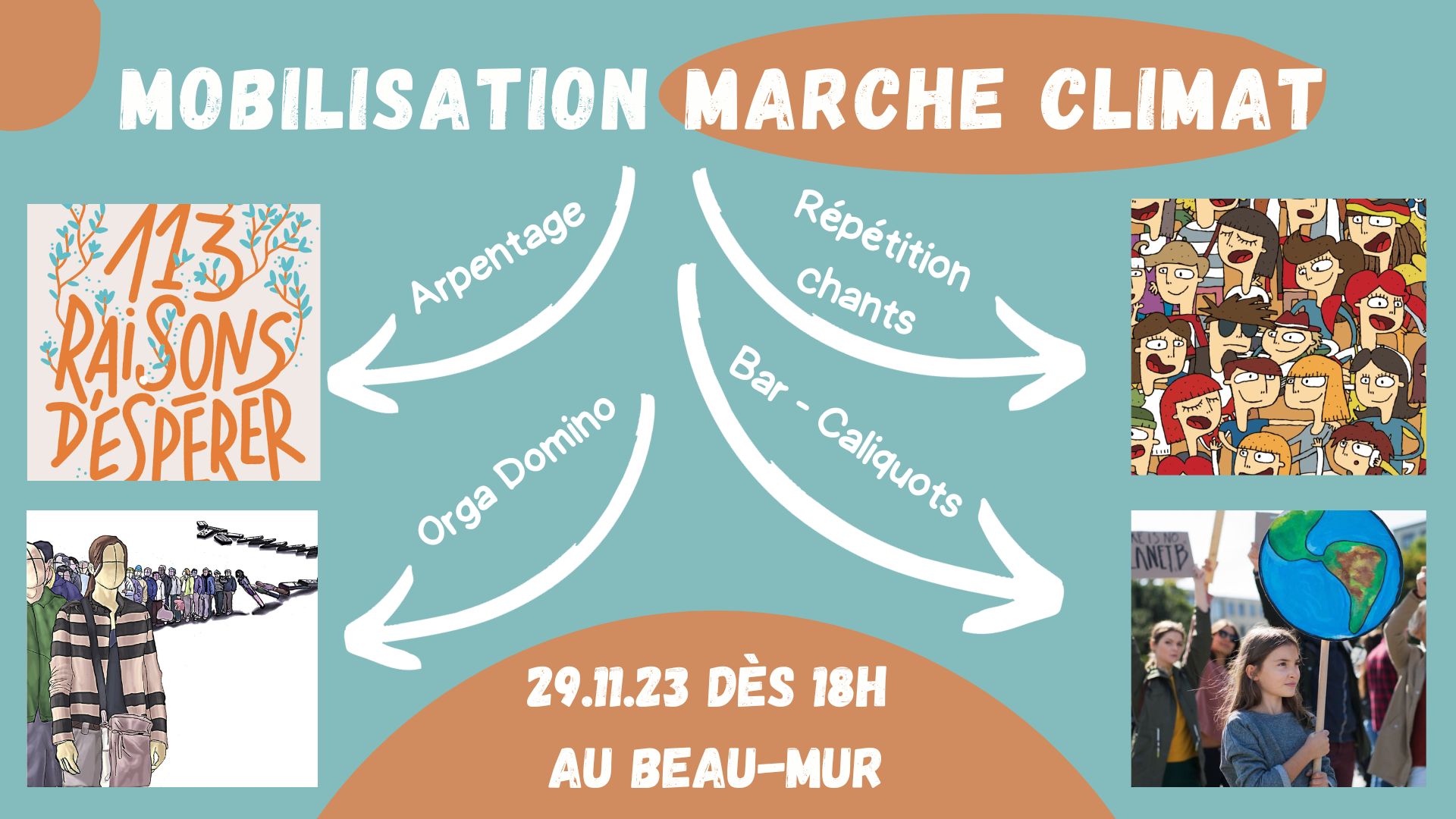 Soirée de Mobilisation Marche climat Beau Mur