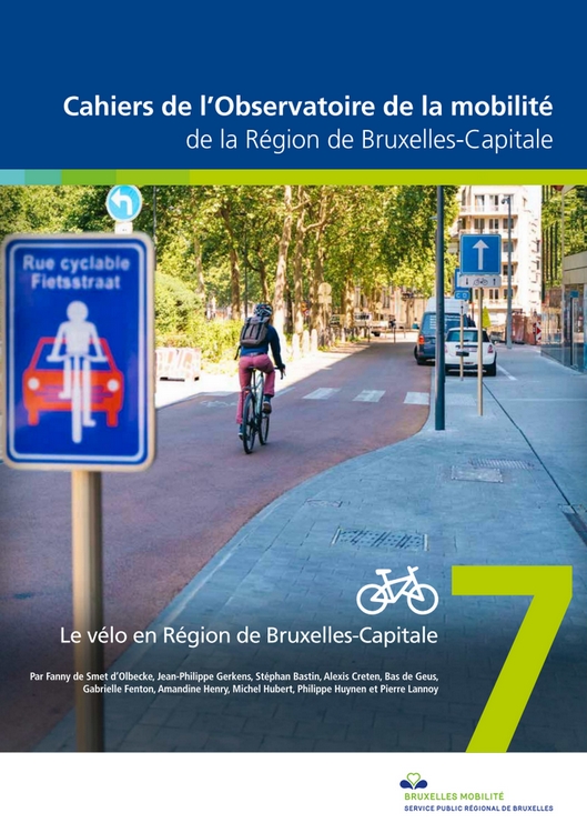 Cahier de l'Observatoire de la mobilité en RBC: le vélo