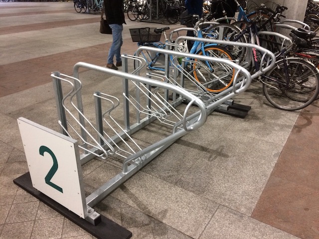Prototype râtelier vélo SNCB