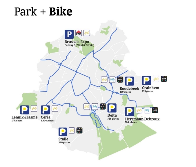 Park+Bike en Région bruxelloise