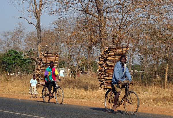 Africains à vélo