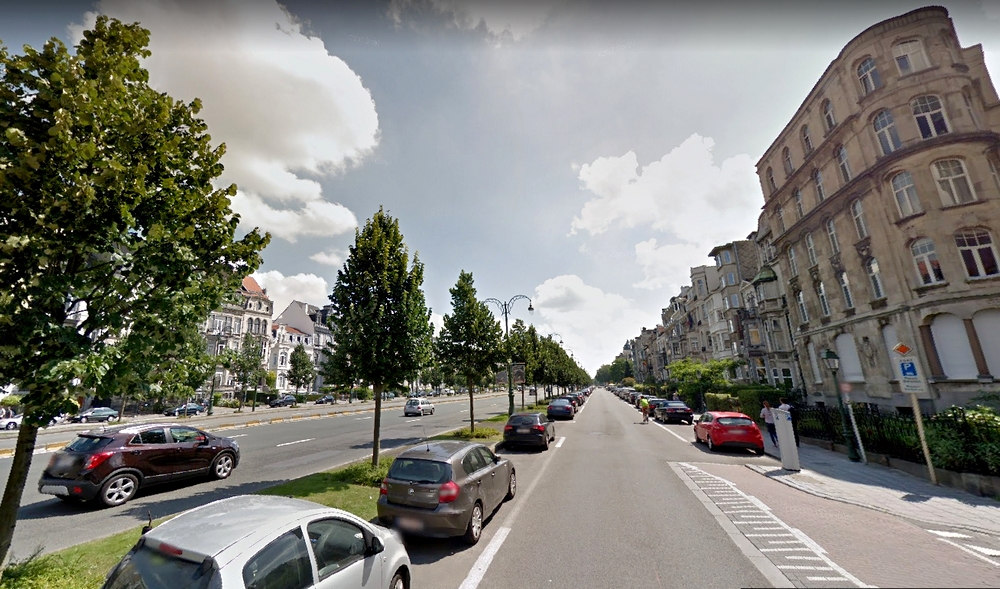 Avenue de Tervueren à Etterbeek - Interruption de l'aménagement cyclable