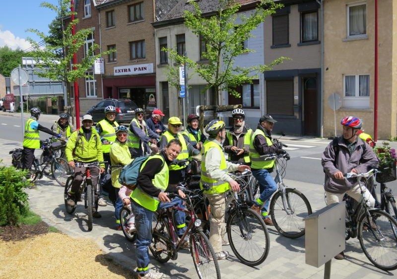 Groupe de cyclistes