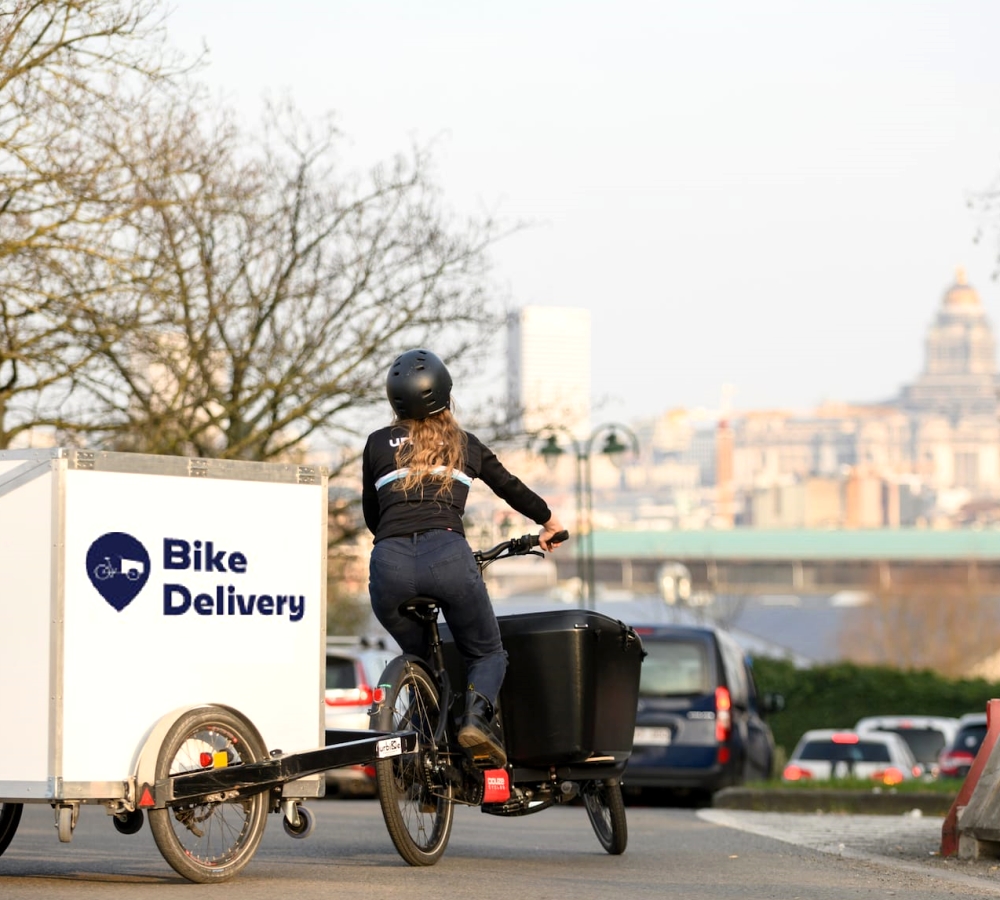 Livraison mutualisée à vélo à Bruxelles avec Bike delivery