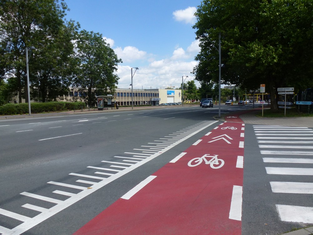 Piste cyclable à Bruxelles