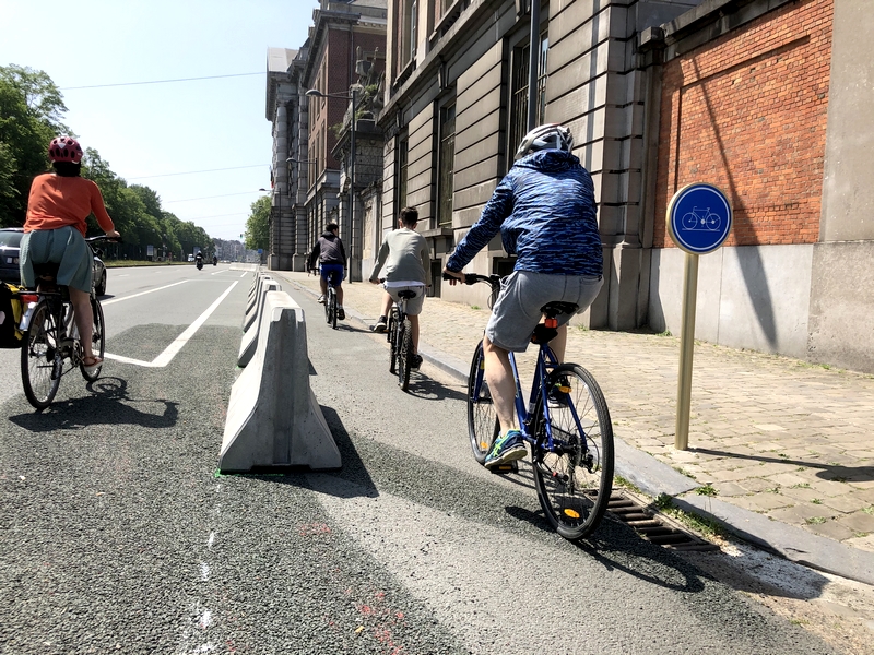 Piste cyclable - boulevard Général Jacques